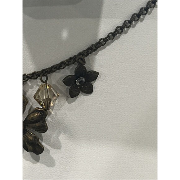Liz Palacios SF Necklace Flower Filligree With Crystals - Picture 5 of 7